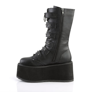 Damned-225 Black Matte Platform Boots