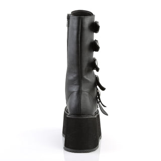 Damned-225 Black Matte Platform Boots