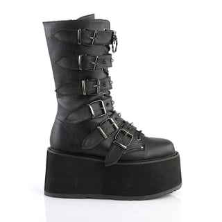 Damned-225 Black Matte Platform Boots