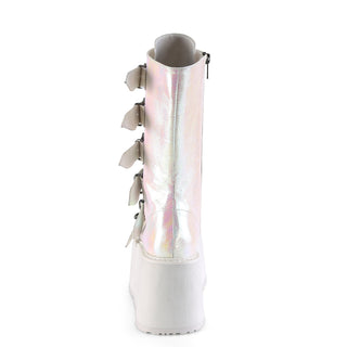 Damned-225 Pearl Iridescent Platform Boots