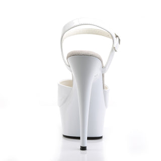 Delight-609 White Platform Heels