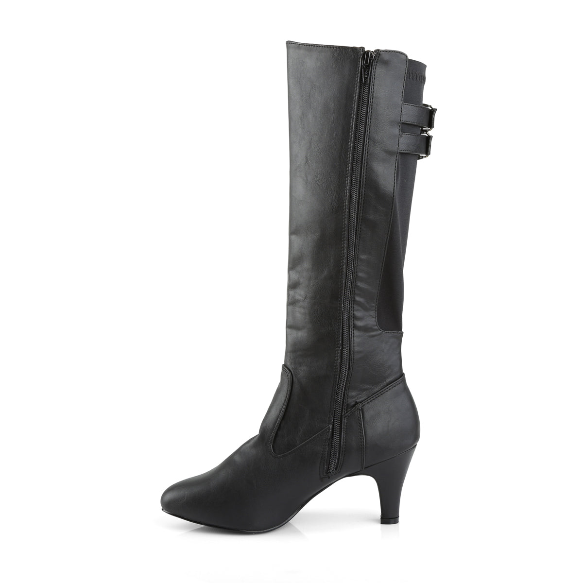 Divine-2018 Black Knee High Boots