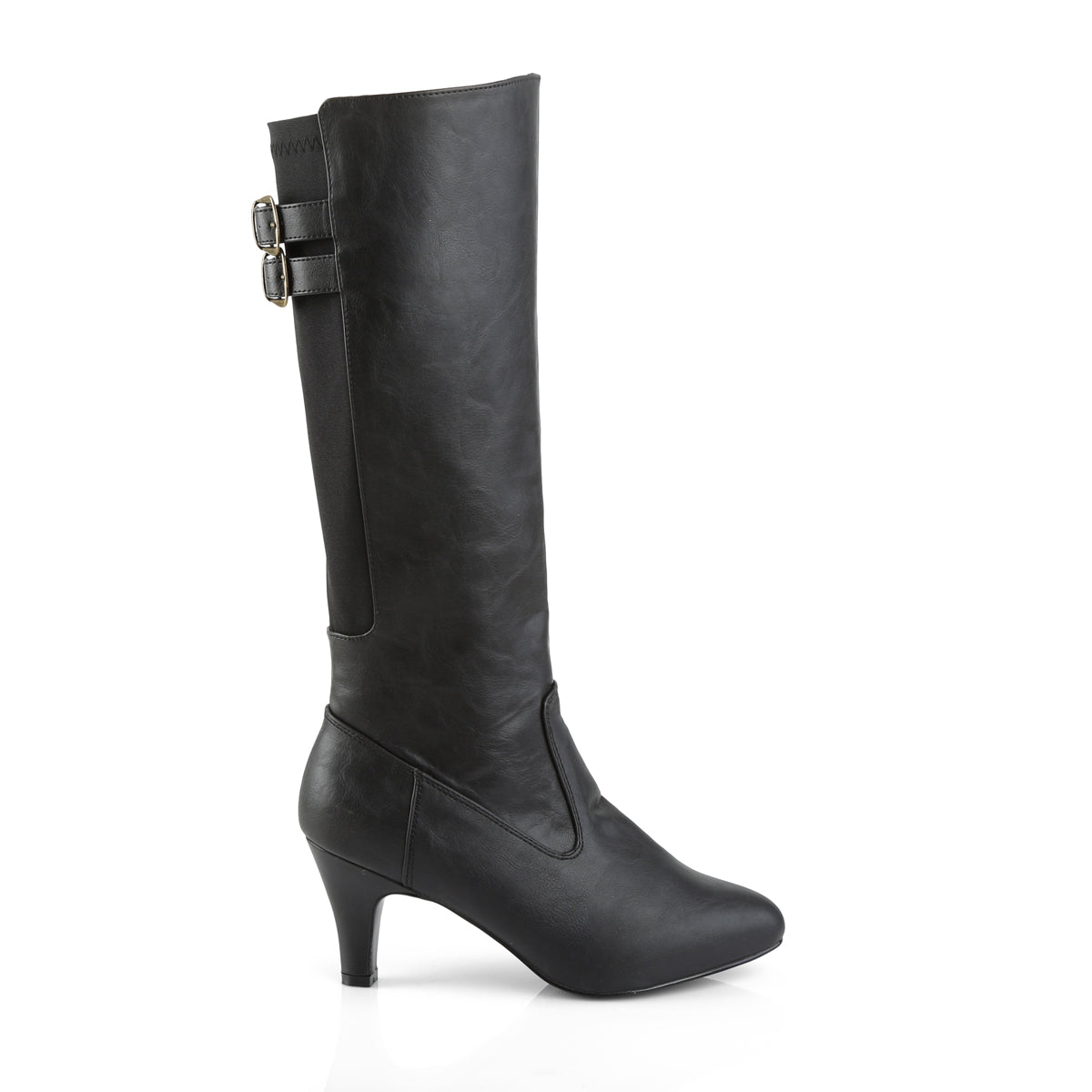 Divine-2018 Black Knee High Boots