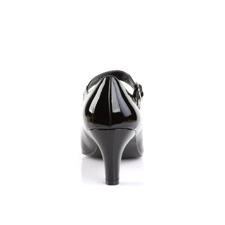 Divine-440 Black Patent D'Orsay Mary Jane Pumps (Size 9-16)