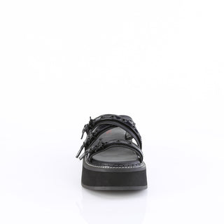.Emily-07 Bat Buckle Goth Platform Sandals