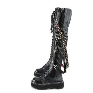 Demonia Emily-377 Over The Knee Bondage Platform Boots