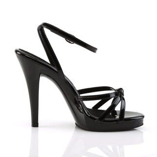 Flair-436 Black Strappy Heels