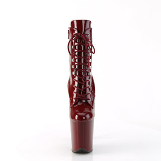 Flamingo-1020 Burgundy 8 Inch Platform Boots