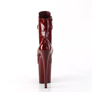 Flamingo-1020 Burgundy 8 Inch Platform Boots
