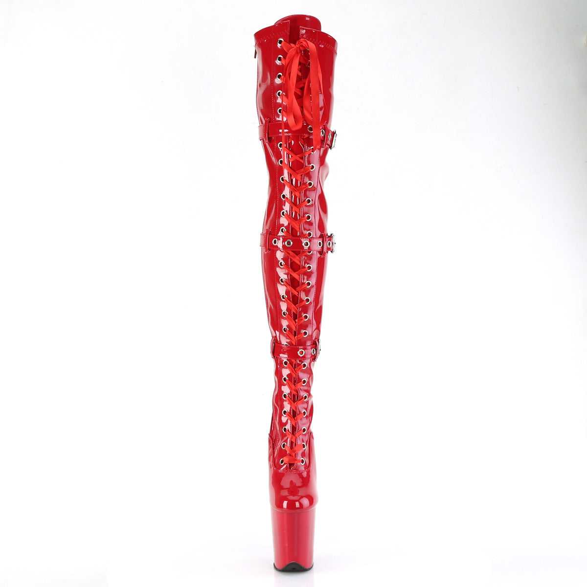 Sexier Than Ever Flamingo Thigh High Boots Red