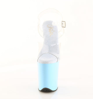 Flamingo-808 Baby Blue Platform Heels