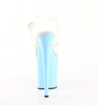 Flamingo-808 Baby Blue Platform Heels