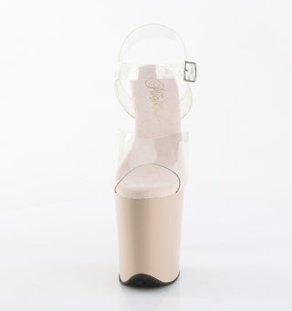 Flamingo-808 Nude Platform Heels