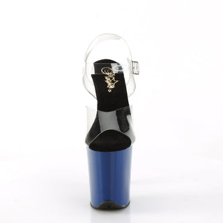 Flamingo-808 Royal Blue-Black Platform Heels
