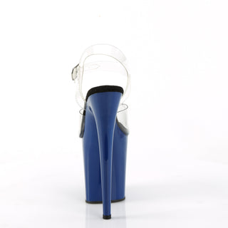 Flamingo-808 Royal Blue-Black Platform Heels