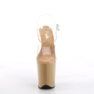 Flamingo-808 Toffee Platform Heels