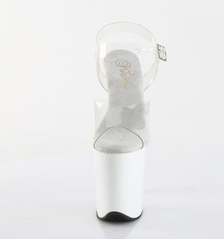 Flamingo-808 White Platform Sandals
