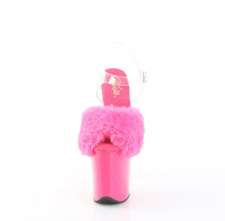 Flamingo-808FUR Fuchsia Fur Platform Sandals