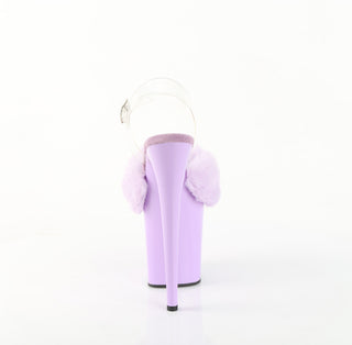 Flamingo-808FUR Lavender Fur Platform Sandals