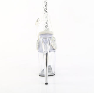 Flamingo-808PREM-RSNT Premium Clear Platform Sandals