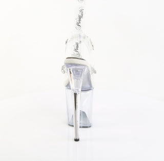 Flamingo-808PREM-STN Clear TPU Premium Rhinestone Sandals