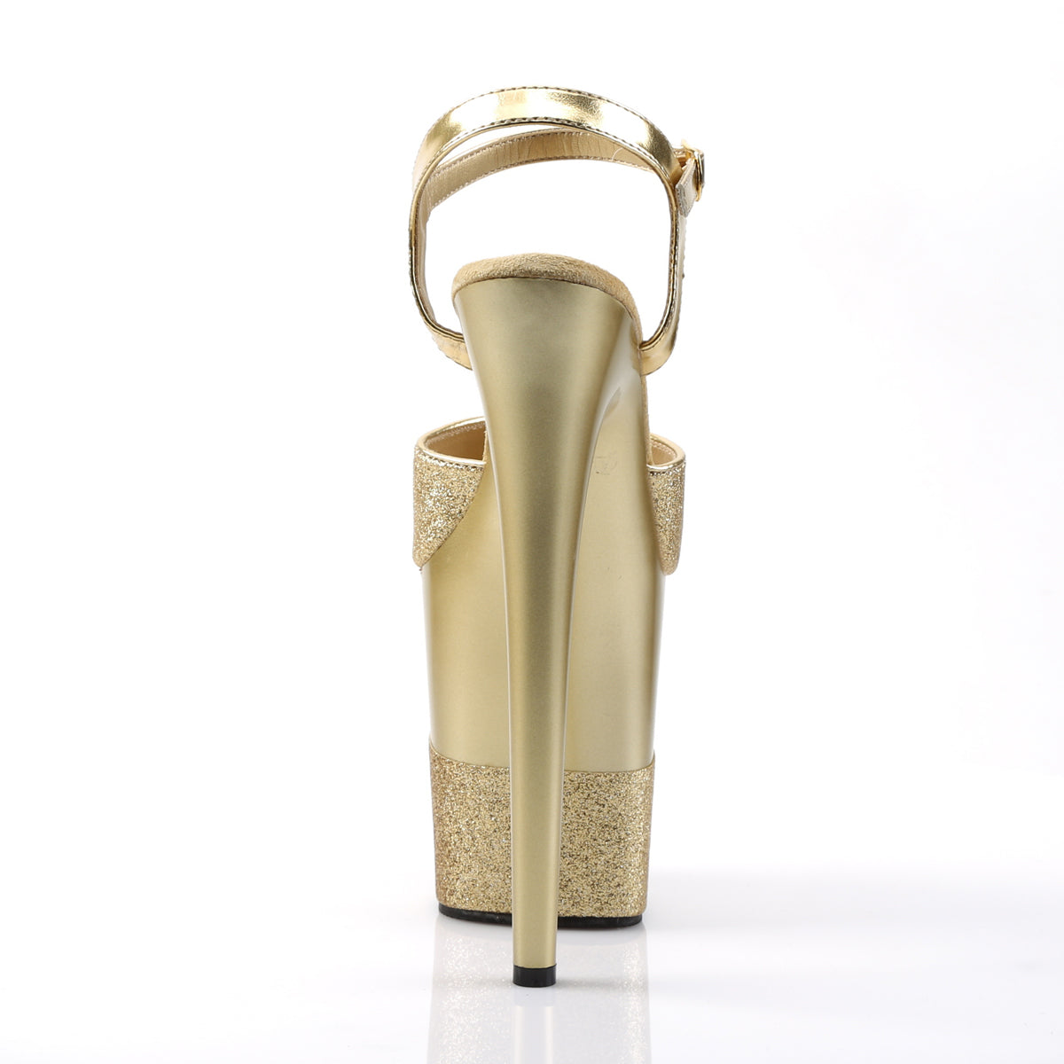 Pleaser Flamingo 809-2G Gold Platform Heels