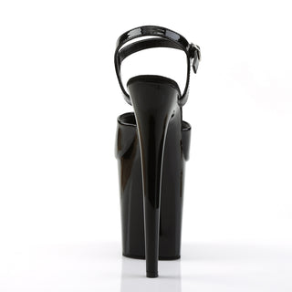 .Flamingo-809 Black Patent Platform Heels