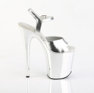Flamingo-809 Silver Metallic Platform Heels