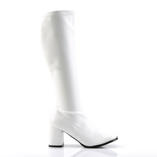 White Matte Gogo Boots