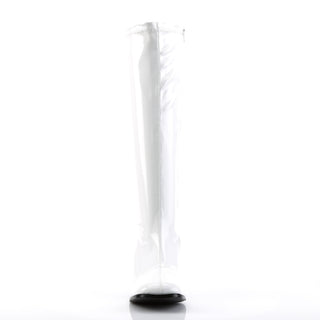 White Shiny Gogo Boots