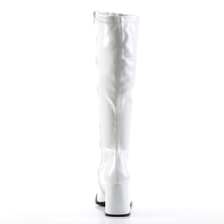 White Shiny Gogo Boots