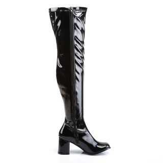 Gogo-3000 Black Over-the-Knee Boots