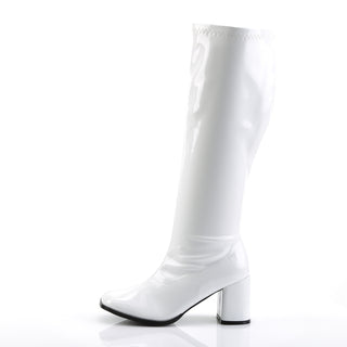 Wide Calf White PA Gogo Boots