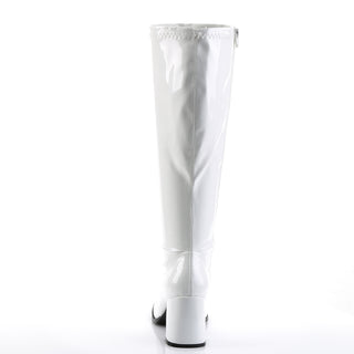 Wide Calf White PA Gogo Boots