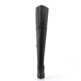 Indulge-3011 Leather Thigh High Boots