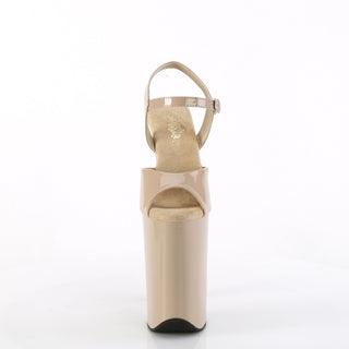 Infinity-909 Nude 9 Inch Platform Sandals