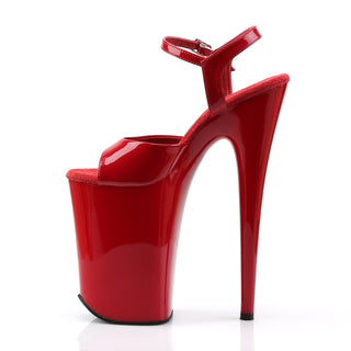 Infinity-909 Red 9 Inch Platform Sandals