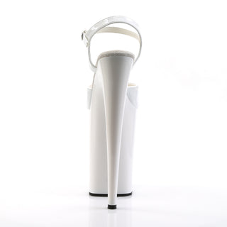 Infinity-909 White 9 Inch Platform Sandals