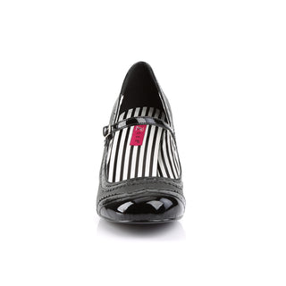 Jenna-06 Black Patent Kitten Heels