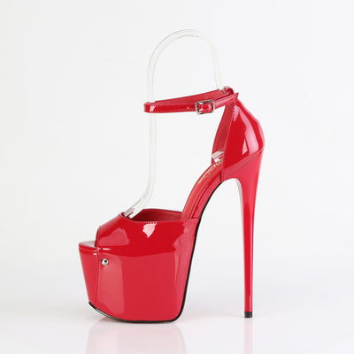 Pleaser Jubilant-15 Red Platform Heels