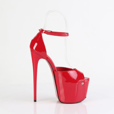 Pleaser Jubilant-15 Red Platform Heels