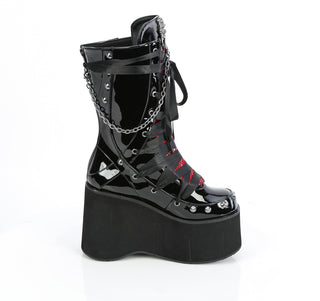 Kera-121 Fishnet-covered Tongues Platform Boots