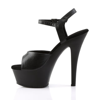 Kiss-209 Black Matte Platform Heels