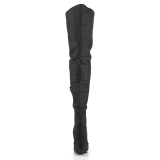 Legend-8899 Black Leather Thigh High Boots