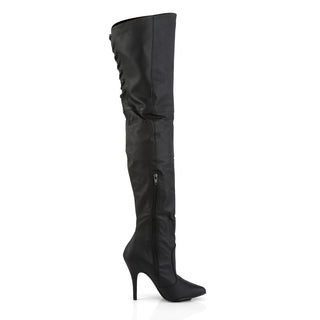 Legend-8899 Black Leather Thigh High Boots