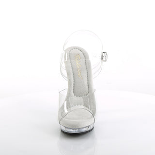 Lip-108 Clear Sandals (Black Sole)