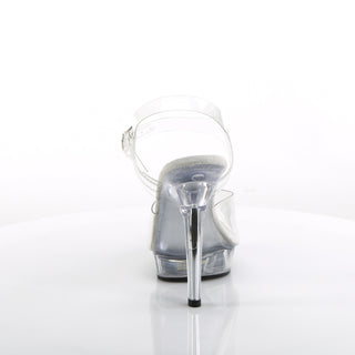Lip-108 Clear Sandals (Black Sole)