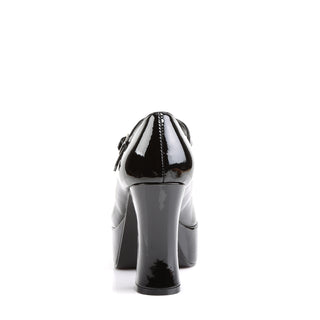 Mary Jane Black Shiny Platform Pumps