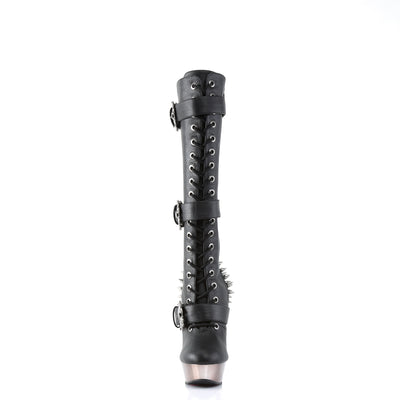 Demonia Muerto-2028 Knee High Skull Boots