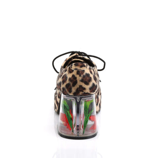Disco Fever Men's Platform Heels - Cheetah Fur